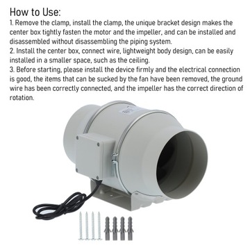 Канальный вентилятор Вытяжка воздуха