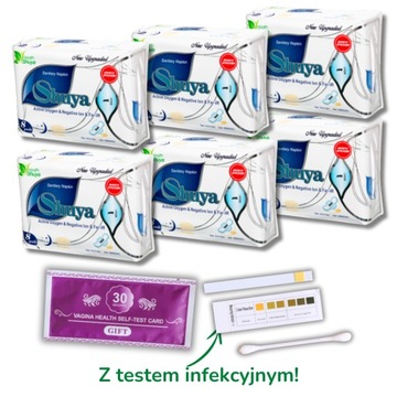 Podpaski Shuya Health nocne 8 sztuk - 6 opakowań
