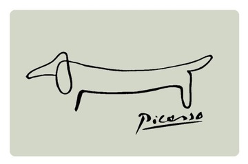 Magnes na lodówkę Pablo Picasso jamnik