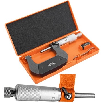 Mikrometr noniuszowy analogowy mikromierz zewnętrzny 25-50 mm NEO