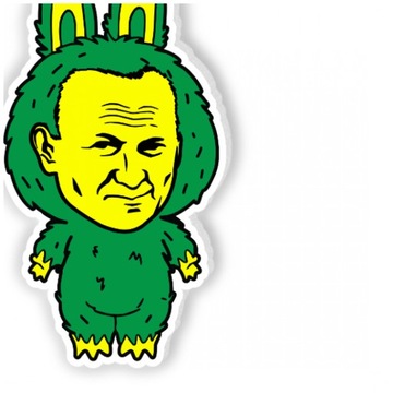 BRELOK breloczek LAPAPA jak BUBU papież 2137 zielony maskotka PREZENT
