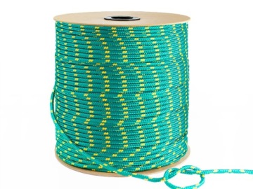 POLYPROPYLENE ROPE PLATED SINGING DURABLE 14mm GREEN 50m