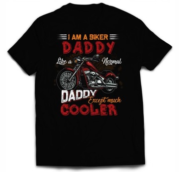 KOSZULKA DLA TATY NA DZIEŃ OJCA BIKER DADDY L