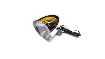 Lampa przód retro na dynamo, chrom