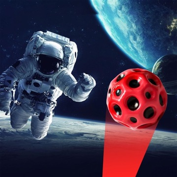 PIŁKA SENSORYCZNA GUMOWA ODBIJAJĄCA SIĘ METEOR KOSMICZNA DLA DZIECI 3SZT