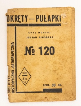 STARA KSIĄŻKA OKRĘTY PUŁAPKI J. GINSBERT