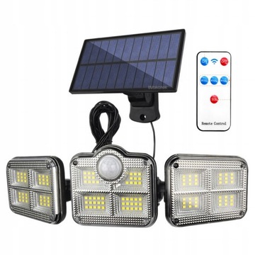 Lampa uliczna 300 W 7000 lm zasilanie bateryjne, solarne