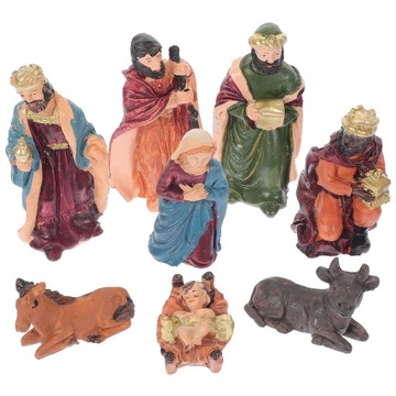 szopka FIGURKI ZESTAW FIGURKI BOŻE NARODZENIE DEKORACJE