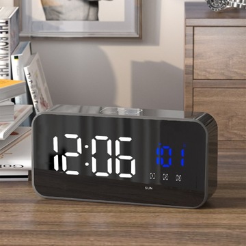 ЭЛЕКТРОННЫЕ ЧАСЫ СВЕТОДИОДНЫЙ БУДИЛЬНИК СОВРЕМЕННЫЙ ДИЗАЙН ВЫСОКАЯ ФУНКЦИОНАЛЬНОСТЬ