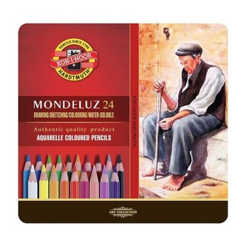 Kredki KOH-I-NOOR 24kol.op.metal.MONDELUZ