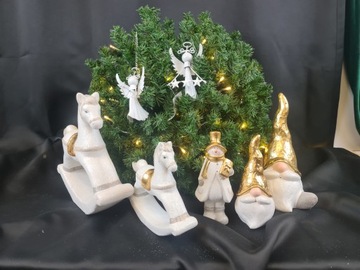 КЕРАМИЧЕСКАЯ БЛЕСТЯЩАЯ ЛОШАДЬ-КАЧАЛКА