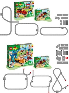 БЛОКИ LEGO DUPLO 10872 ЖЕЛЕЗНОДОРОЖНЫЕ ПУТИ И ЖЕЛЕЗНОДОРОЖНЫЕ ПУТИ 10874 И 10875