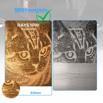 LONGER grawerka / wycior laserowy RAY5 10W 60W + rolki 360° + pompka + PODKŁADKA XL