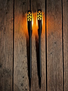 Lampy Solarne Pochodnie Płomień LED Premium Oświetlenie Ogrodowe 2 szt.