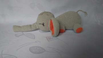 SŁONIK na szydełku / amigurumi pluszak maskotka