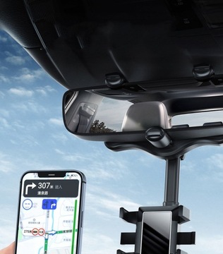 Автомобильный держатель для телефона для зеркала ВРАЩАЮЩИЙСЯ автомобильный держатель для телефона
