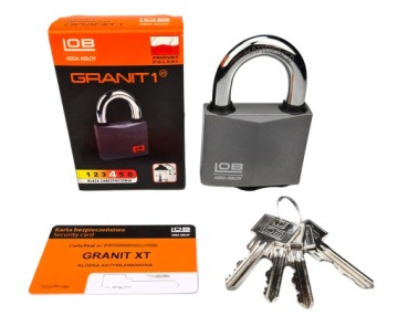 НАВЕСНОЙ ЗАМОК LOB GRANIT 1 XT (KWG 610) СЕРТИФИКАТ КЛАССА 4