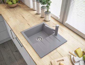 СЕРАЯ СЪЕМНАЯ КУХОННАЯ МОЙКА ДЛЯ CADO