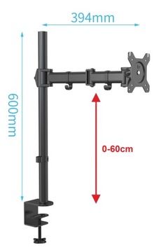 НАСТОЛЬНЫЙ ДЕРЖАТЕЛЬ для МОНИТОРА высотой 10-32 дюйма, высотой 60 см.