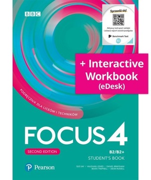 FOCUS 4 Second Edition B2/B2+ PODRĘCZNIK +Interactive Workbook