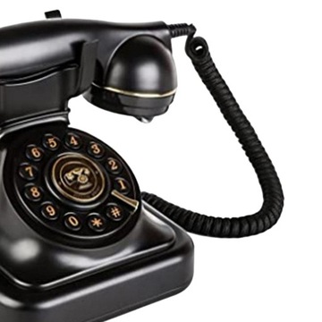 Przewodowe telefony retro w starym stylu