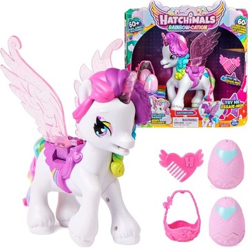 HATCHIMALS TĘCZOWE WAKACJE JEDNOROŻEC 60+ EFEKTÓW
