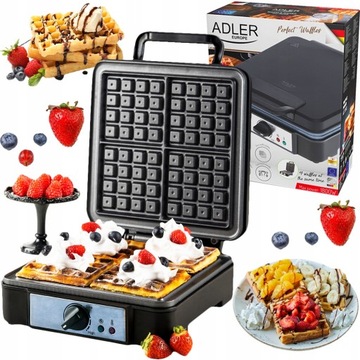 MOCNA GOFROWNICA Adler AD3049 CZARNA 1800 W