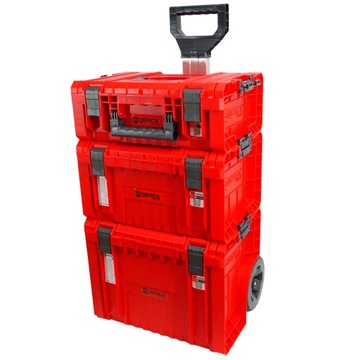 SKRZYNKA NARZĘDZIOWA ZESTAW QBRICK PRO RED SET-1