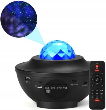 Projektor gwiazd RZUTNIK NIEBA lampka nocna LED głośnik Bluetooth + PILOT