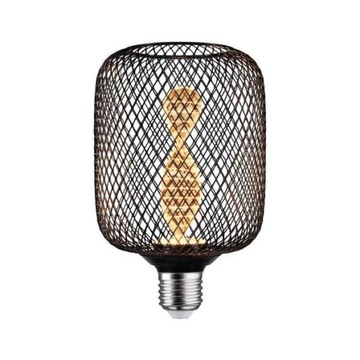 Светодиодная лампа Paulmann Metallic Glow Zyl Helix E27 3.5W 1800K - черная
