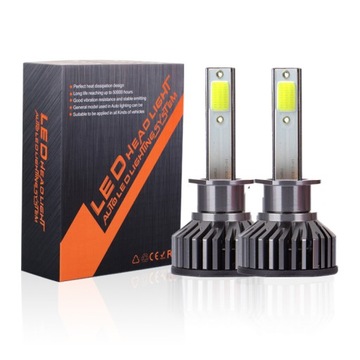 MINI ŻARÓWKI LED H1 COB MOCNE 20000LM CANBUS 100W
