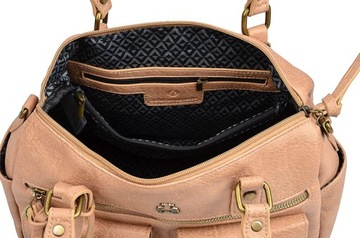 Lulu Castagnette MODNA Torebka Damska NA RAMIĘ z REGULOWANYM paskiem