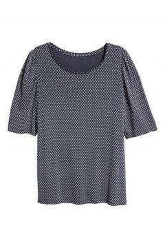 H&M Bluzka 34 XS Top z bufiastym rękawem