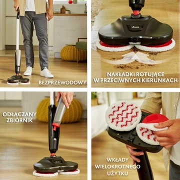 VILEDA Looper Spin Mop, беспроводной очиститель пола