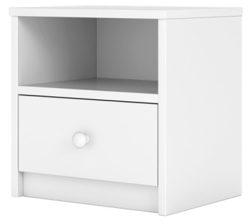 Тумбочка приліжкова 39,5x30,5x40 Білий практична
