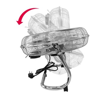 Напольный вентилятор HEVA HRX, мощный, 130 Вт, большой, 50 см, циркуляционный вентилятор, хромированный вентилятор