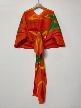 Sukienka Miyake plisowana moda Western stylowy nad