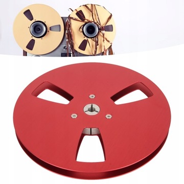 КАТУШКА NAB ДЛЯ ЗАПИСИ 1/4 7 ДЮЙМОВ, 3 ОТВЕРСТИЯ, КРАСНАЯ