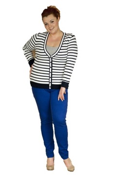 Sweter rozpinany Marine plus size