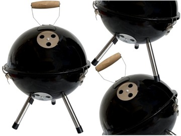 GRILL PRZENOŚNY TURYSTYCZNY OKRĄGŁY STOJĄCY
