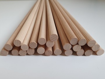 KOŁKI MEBLOWE MONTAŻOWE DRĄŻKI DREWNO 6 MM 10 SZT