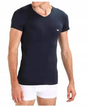 ARMANI Emporio _ Navy T-shirt Slim V-neck _ L