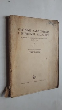 GLOWNE ZAGADNIENIA I KIERUNKI FILOZOFII cz. 2