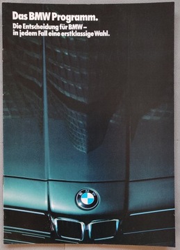 Prospekt BMW PKW Programm 1 / 1986