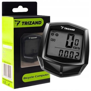 Licznik rowerowy przewodowy TRIZAND - Bicycle Computer - CE