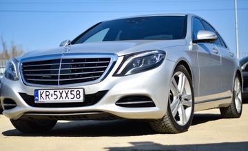 Mercedes Klasa S W222 Limuzyna 500 456KM 2014 Mercedes S500 4m Webasto 360 Multikontury Dociąg Hak Masaż ACC Blis Pamięci