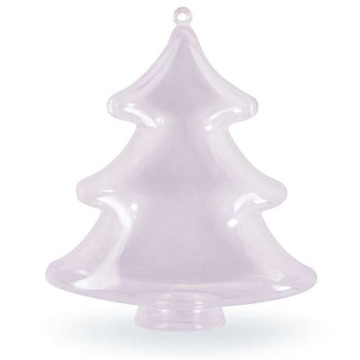 BOMBKA akryl TRANSPARENTNA z otworem kula 14 cm