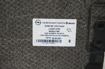 KRYTINA KUFRU POLIČKA SPODNÍ OPEL MOKKA B II 22R 9835541780