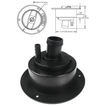 ВОДОНАЛЛИВНИК ДЛЯ ЯХТНОЙ КАМЕРЫ С ЗАМКОМ BL - 04111