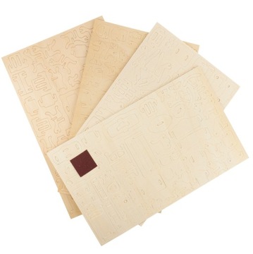 КОМПЛЕКТ ДЕРЕВЯННОЙ МЕБЕЛИ ДЛЯ КУКОЛЬНОГО ДОМА 3D ПАЗЛ